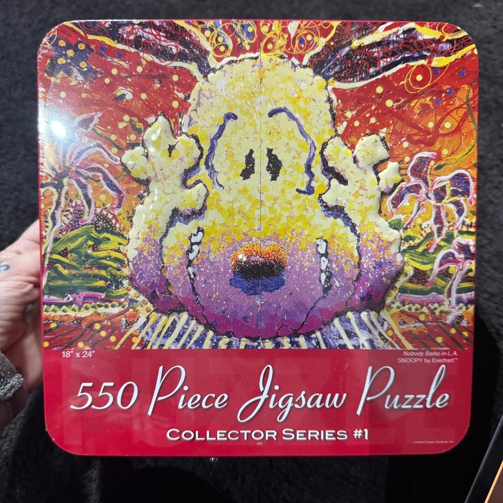 PEANUTS Snoopy Jigsaw Puzzle EVERHART 550 Pieces Nobody Barks in La (Sealed)